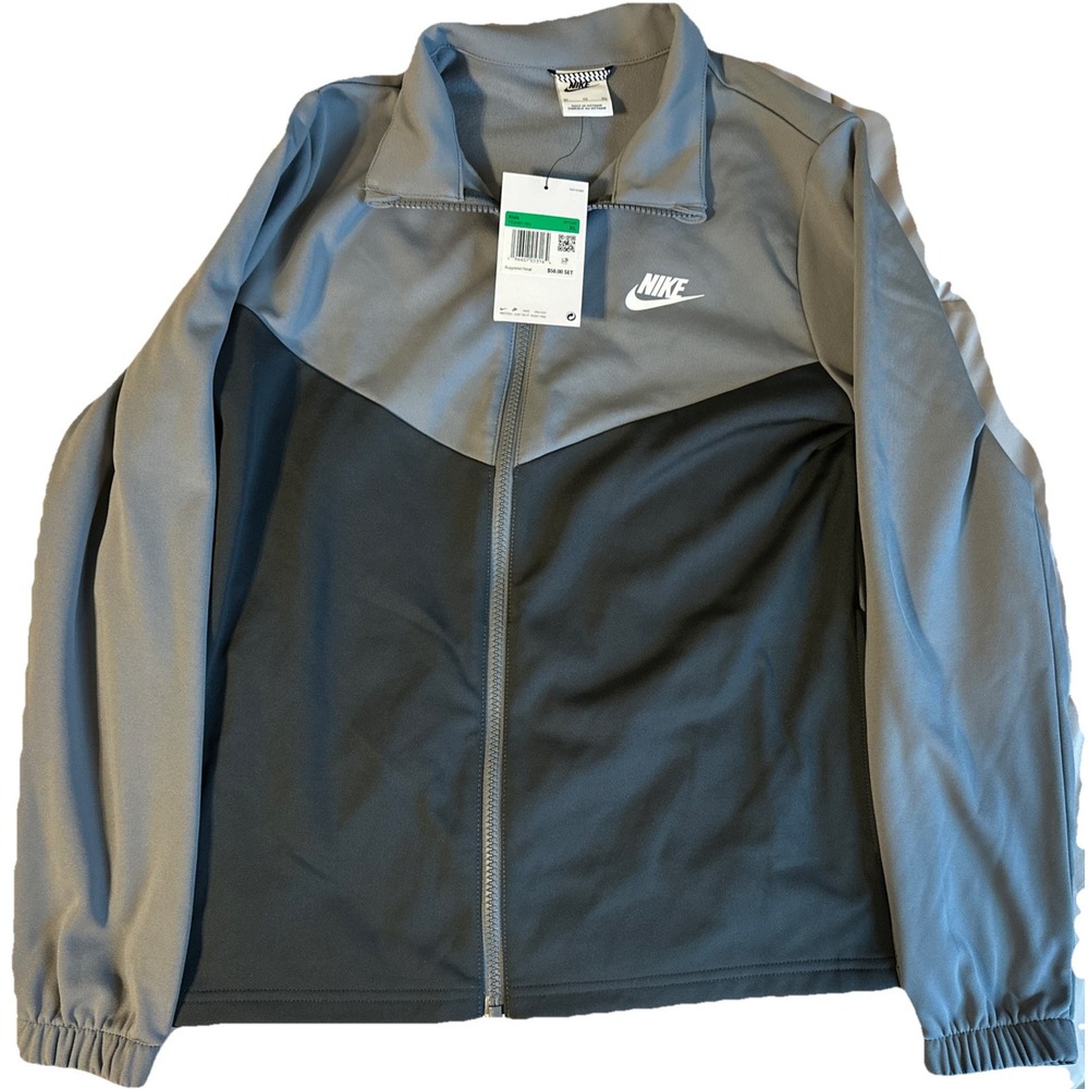 Nike Sportswear Tracksuit Jacket Gray Kids Size XL FD3067-084